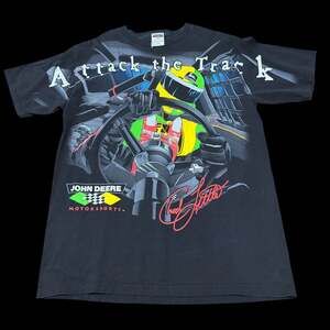 1998 Chad Little John Deere Racing 'Attack the Track' All Over Print T-Shirt
